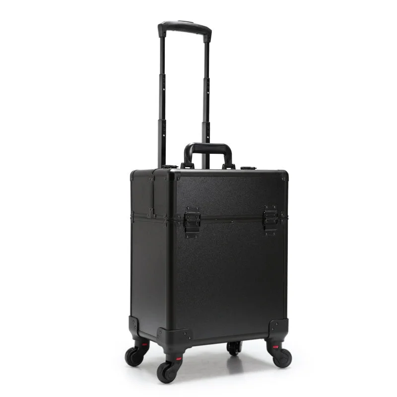 travel-ready suitcase for fast packing -Trolley Cosmetic Case Luggage Profession Suitcase For Makeup Trolley Box Nails Beauty Woman Luggage