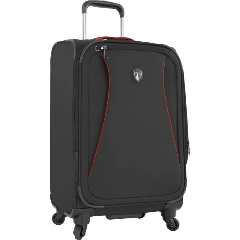 colorful suitcase for fun trips -Heys America Helix Collection Expandable 21" Spinner Black