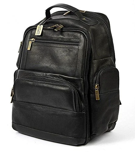 rolling backpack for big trips -Claire Chase Executive Backpack-3, Black