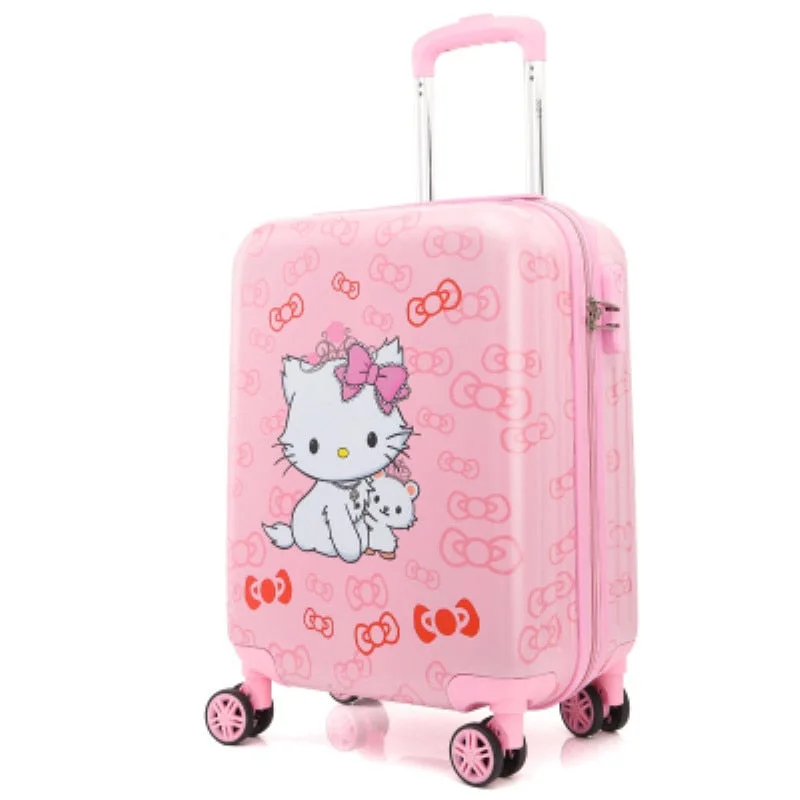 stylish suitcase for modern travel -Children'S Trolleycase,Child Boarding Luggage,Universal Wheel Baby Cute Travel Suitcase,Password