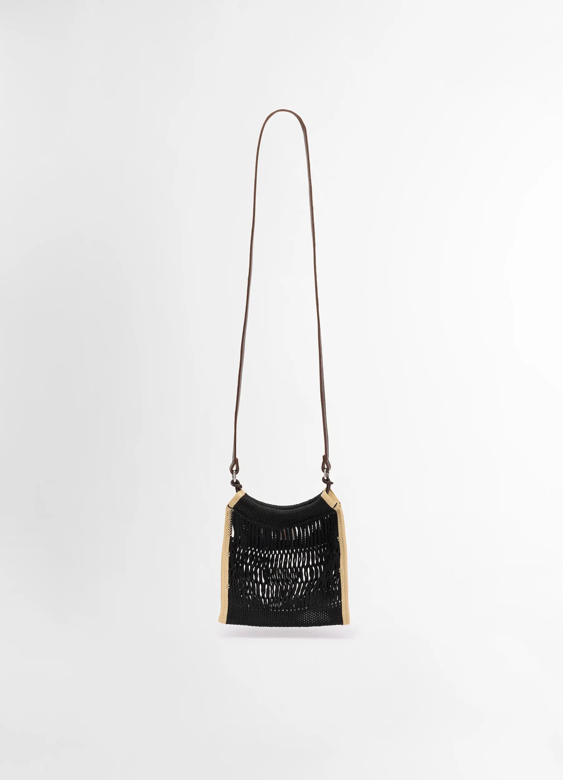 embroidered travel crossbody bag-embroidered travel crossbody bagMINI CROSSBODY FILT NET BAG