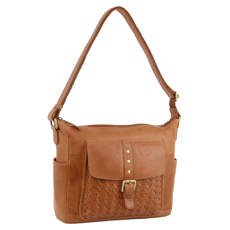 elegant suede crossbody bag-elegant suede crossbody bagPierre Cardin- PC3882 Large Leather Sling - Cognac