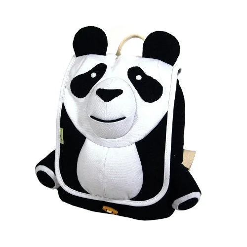 stylish backpack for fashion -Ecogear Ecozoo Kids Panda Backpack, Black/White, One Size