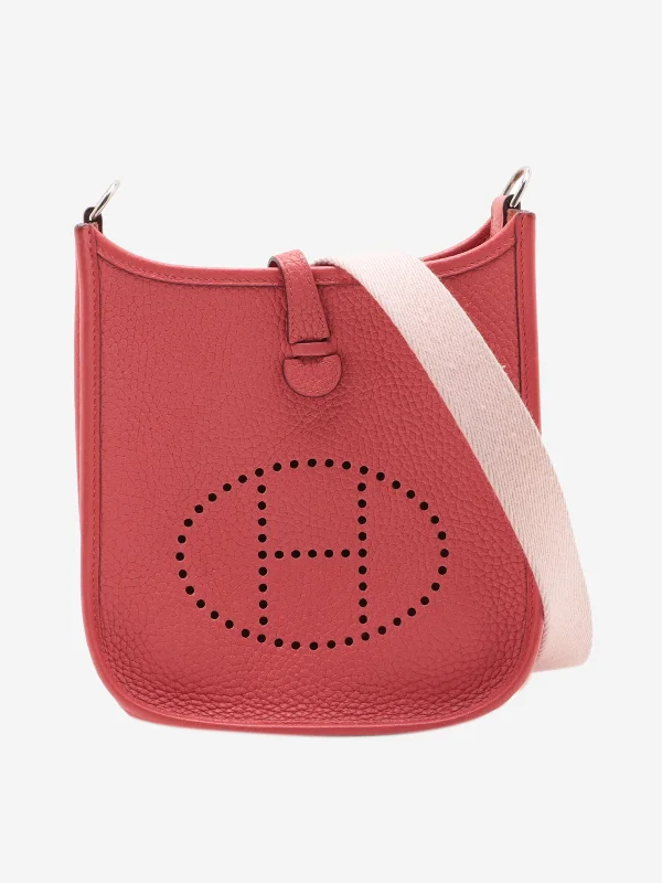 trendy geometric shoulder bag-Red Evelyne 2023 Togo shoulder bag