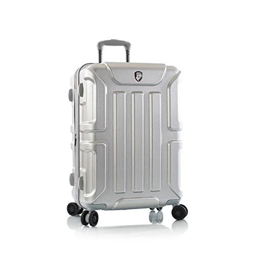 durable suitcase for constant use -Heys America Unisex Commander Expandable 26" Spinner Silver One Size