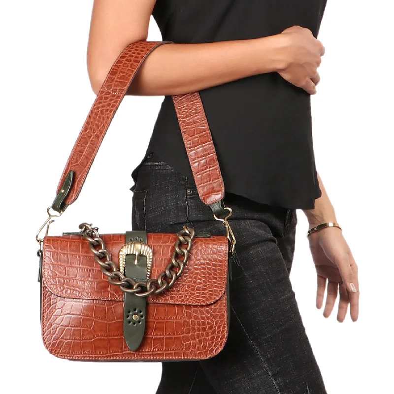 eco-friendly suede shoulder bag-WILD LILY 02 SHOULDER BAG