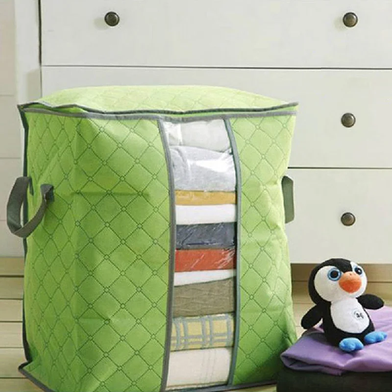 cheap suitcase with wheels -Quilt Storage Bag Portable Clothes Storage Bag Quilt Pillow Blanket Storage Bag Travel Luggage