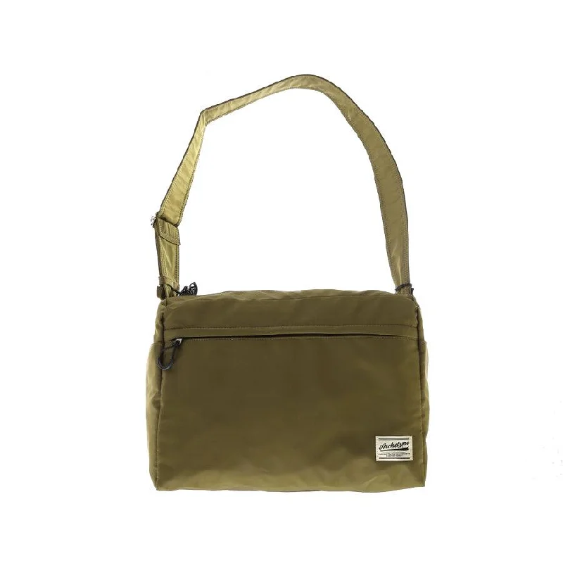 soft yellow shoulder bag-ARCHETYPE Oversize2.0 Nylon Shoulder Bag Green