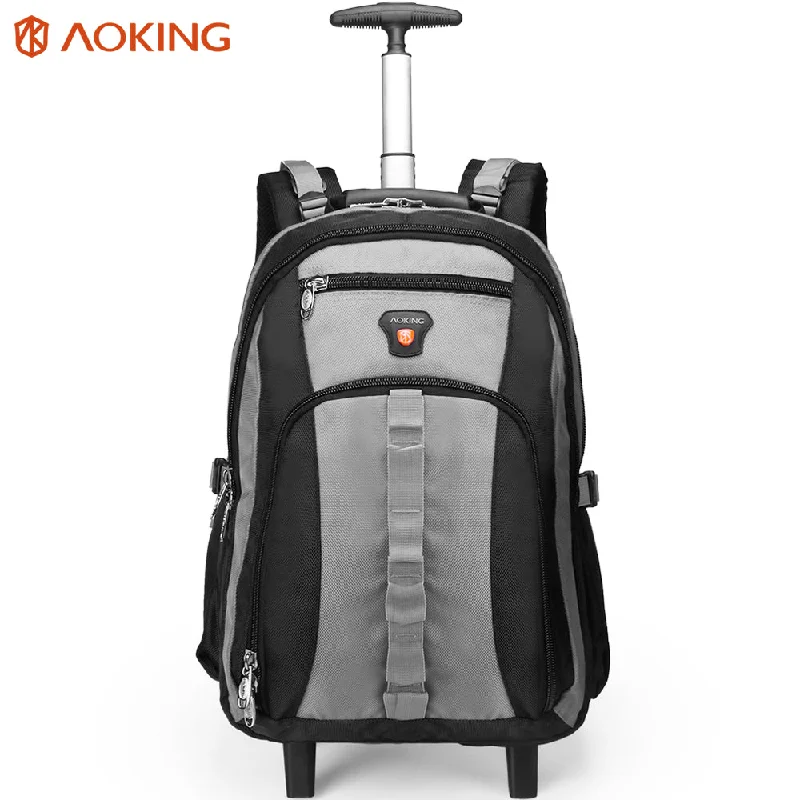 lightweight backpack for light travel -Aoking Travel Trolley Backpack Luggage Large Capacity Men'S Trolley Bags Waterproof Luggage