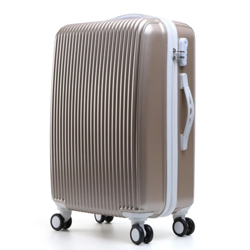 durable suitcase for heavy use -Pc Korean Trolley Case,Student Hand Push Box, Trip Suitcase Case,Universal Wheel Capacity