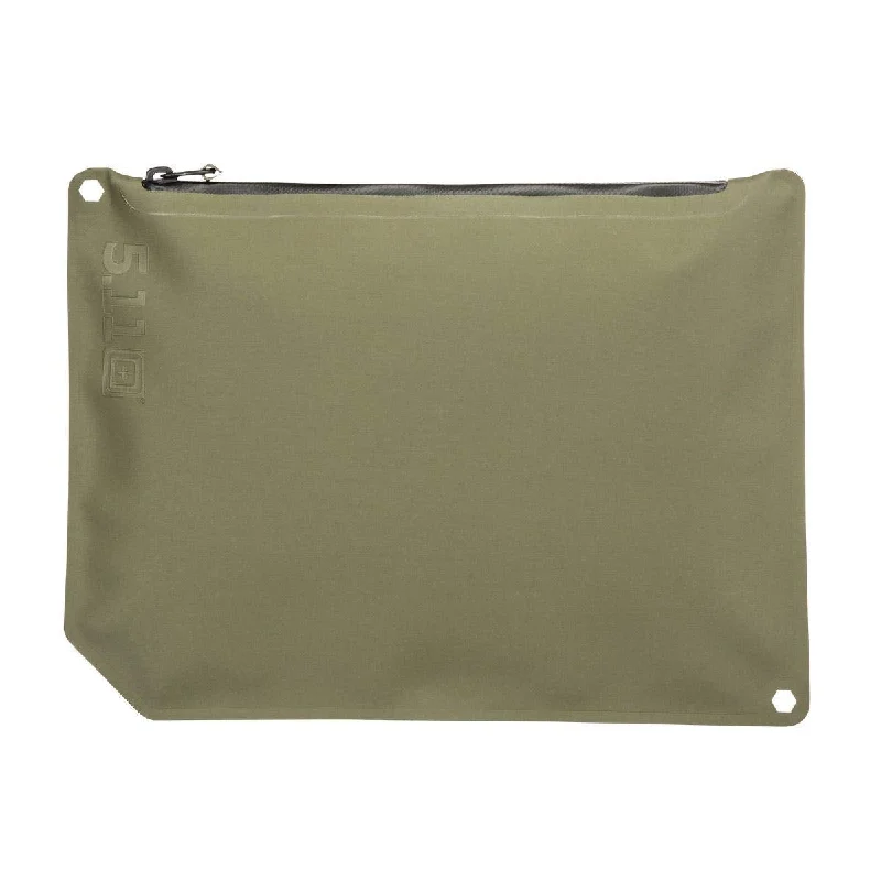 tactical duffel bags for outdoor gear -5.11 Tactical Joey 9" x 12" Water-Resistant Zip Pouch, Ranger Green, Style 56455