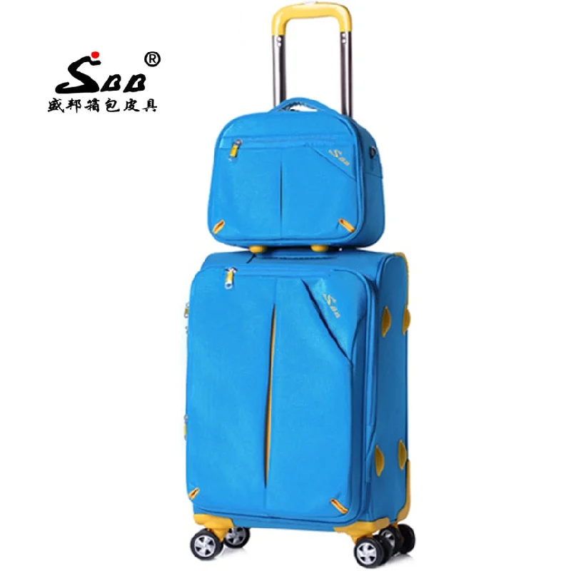 small suitcase for plane travel -New Arrival! Surbana Picture Box Luggage Female Universal Wheels Trolley Luggage Travel Bag