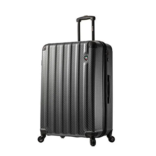 hard suitcase for fragile items -Mia Toro Italy Catena Largo Hardside 29" Spinner, Silver