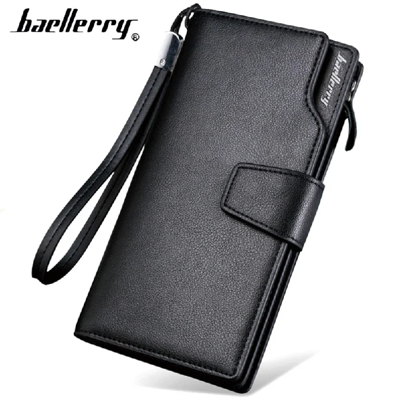 lightweight travel purses & wallets-lightweight travel purses & walletsCard Holder Leather Wallet Men Long Design Quality Passport Cover Fashion Casual Mens Purse