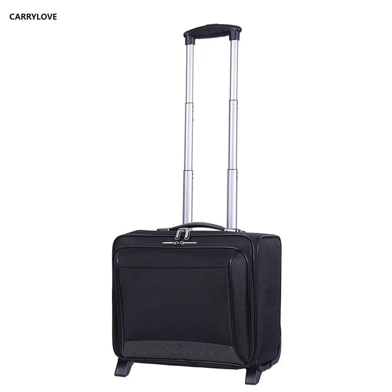 pink suitcase for cute style -Carrylove  Business Luggage 16 Size Short Journey Business Men Rolling Luggage Spinner Brand Travel