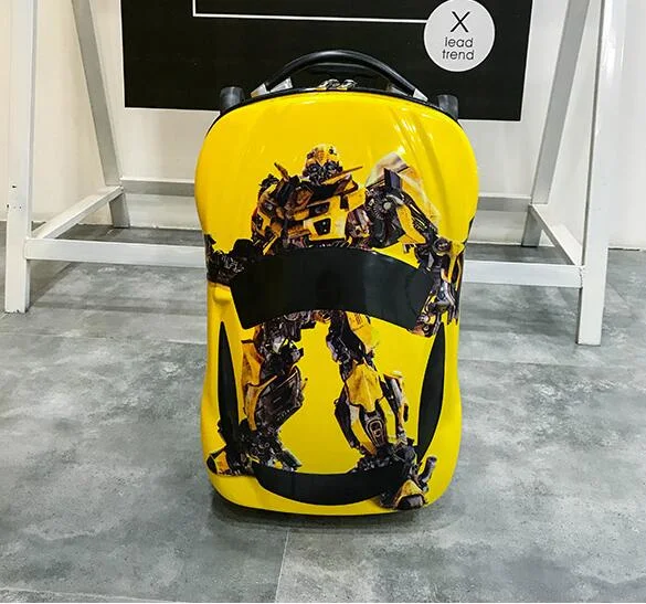 eco-friendly suitcase for ethical travel -2018  New Cartoon Rolling  Luggage  6D Animals  18 Inch Children Suitcase/ Abs Pc Travel Trolley