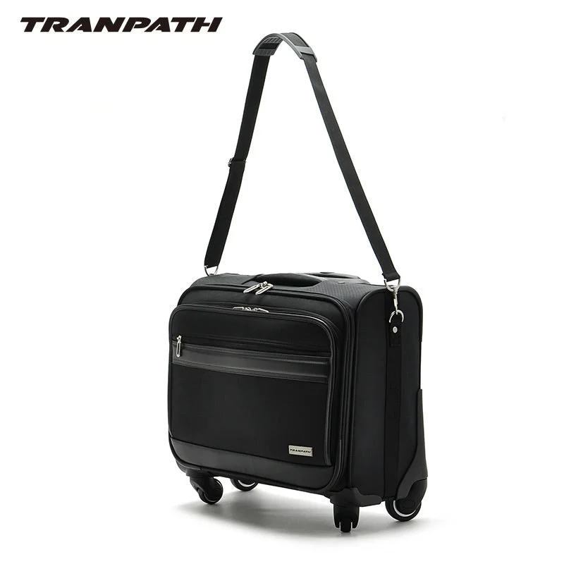 rugged suitcase for extreme travel -18Inch Multi Universal Wheels Commercial Computer Trolley Luggage Travel Bag Luggage Soft