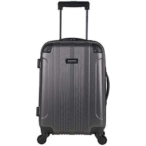 black suitcase for classic style -Kenneth Cole Reaction Out Of Bounds 20" 4 Wheel Upright, Charcoal, One Size