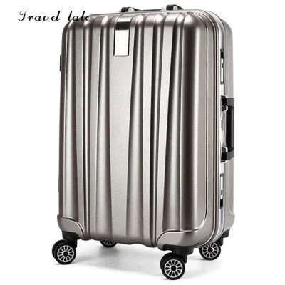 budget suitcase for bargain hunters -Travel Tale 20/24 Inches Pc Rolling Luggage Fashion Customs Lock Spinner Brand Business Travel